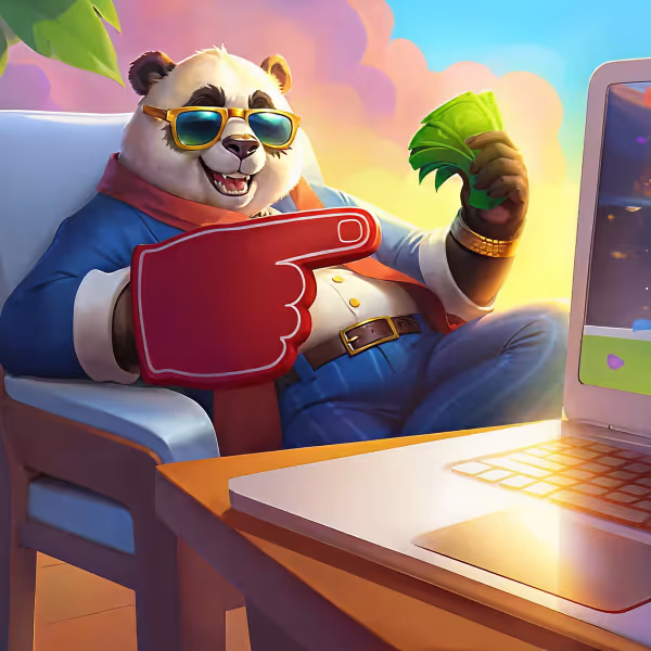 Pandido baseball and glove setup, symbolizing sports betting or themed promotions in a high-end environment.